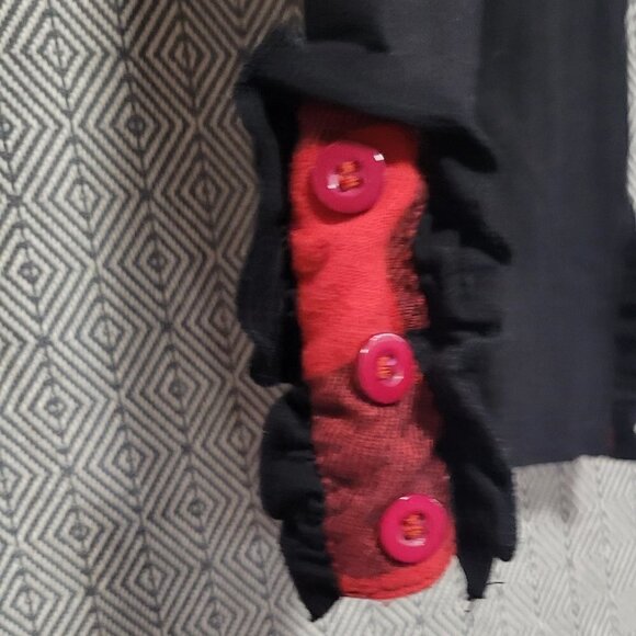 SET Red And Black Checkerboard Lumberjack Overalls Skirt & Leggings SET - Picture 10 of 13